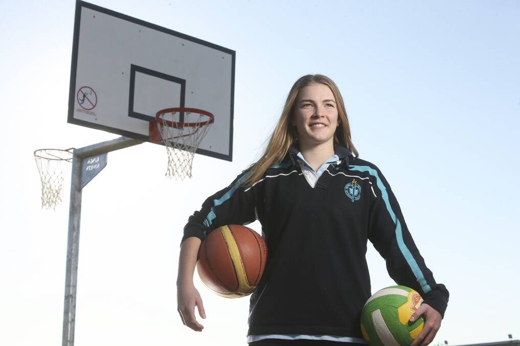 TALENTED TEEN: Wodonga's Stephanie Gorman has been nominated for the 2017 Norske Skog Young Achiever of the Year Award after impressing in both basketball and netball.
