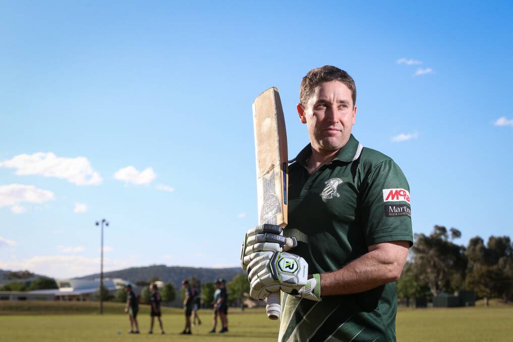 ROCK SOLID: St Patrick's stalwart Luke Restall has scored 258 runs for the club this season and will be looking to add plenty more against Belvoir on Saturday to support a bushfire fundraiser.