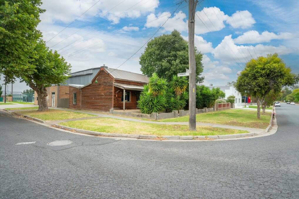 Nine bidders put forward offers for this commercial office and warehouse on the corner of Hovell and Townsend streets in South Albury, which sold for $875,000 at auction on Friday, March 1. Picture supplied