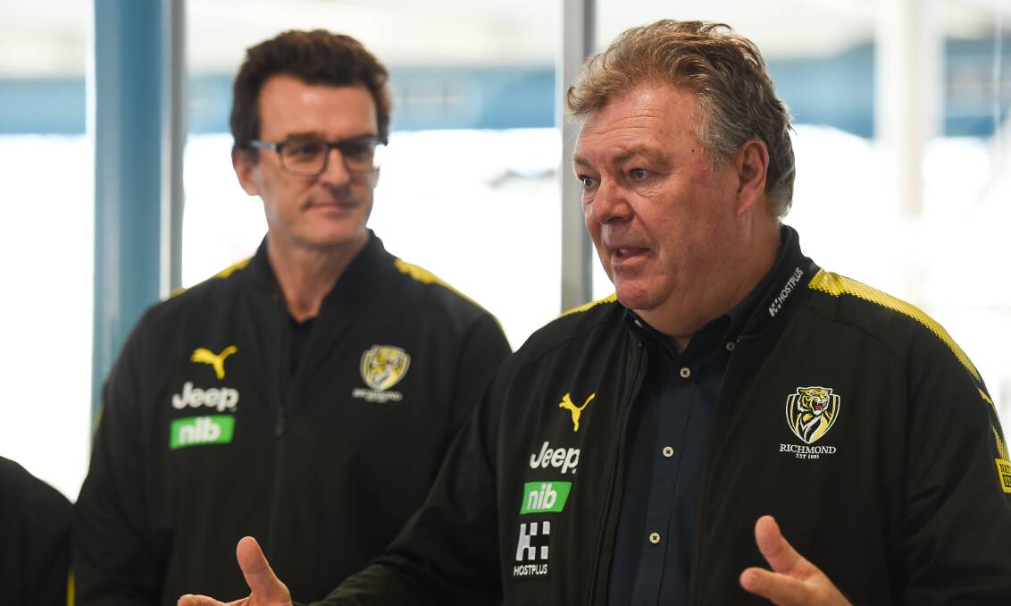BACK TO THE BORDER: Richmond football general manager Neil Balme is excited for the club to return to the Border for its community camp this month. Picture: MARK JESSER