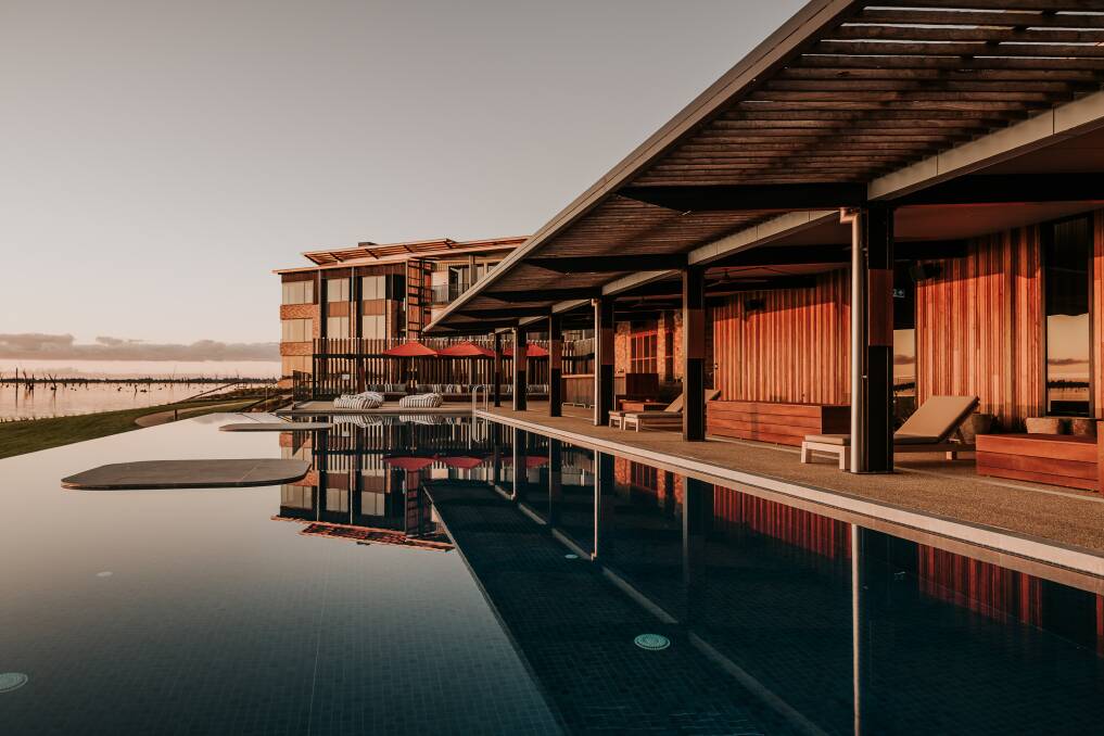 NICE SPOT: The Sunset Pool Bar at Sebel Yarrawonga will be launched as part of the resort's opening on November 1.