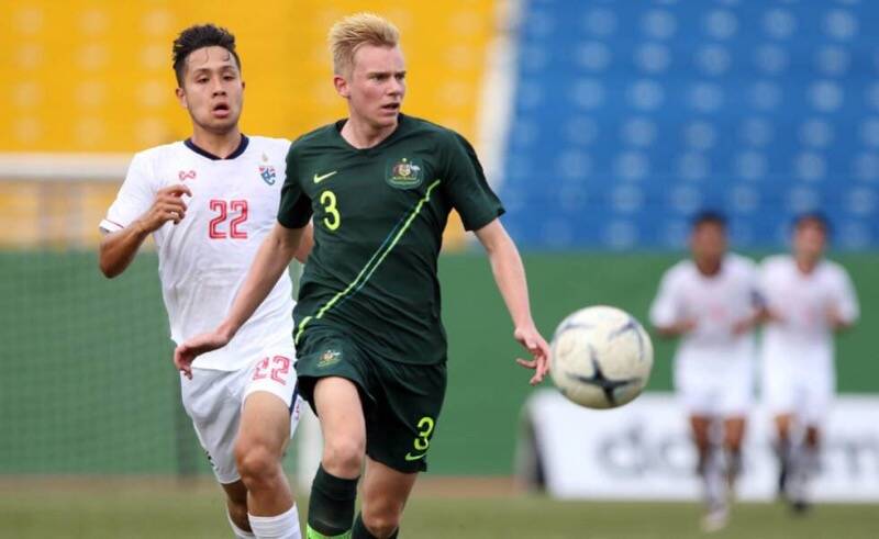 GREEN AND GOLD: Mills' strong form at Melbourne City led to him being selected for the Young Socceroos.
