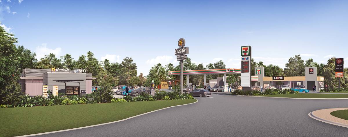 OPTIONS: A wider shot of the $18.5 million convenience retail centre to be built on Melbourne Road in Wodonga. 