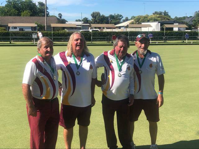 TOO GOOD: Oaklands' Brian Gee, Ken Mollison, John Danaher and Ron Bonat clinched the president's reserve fours.