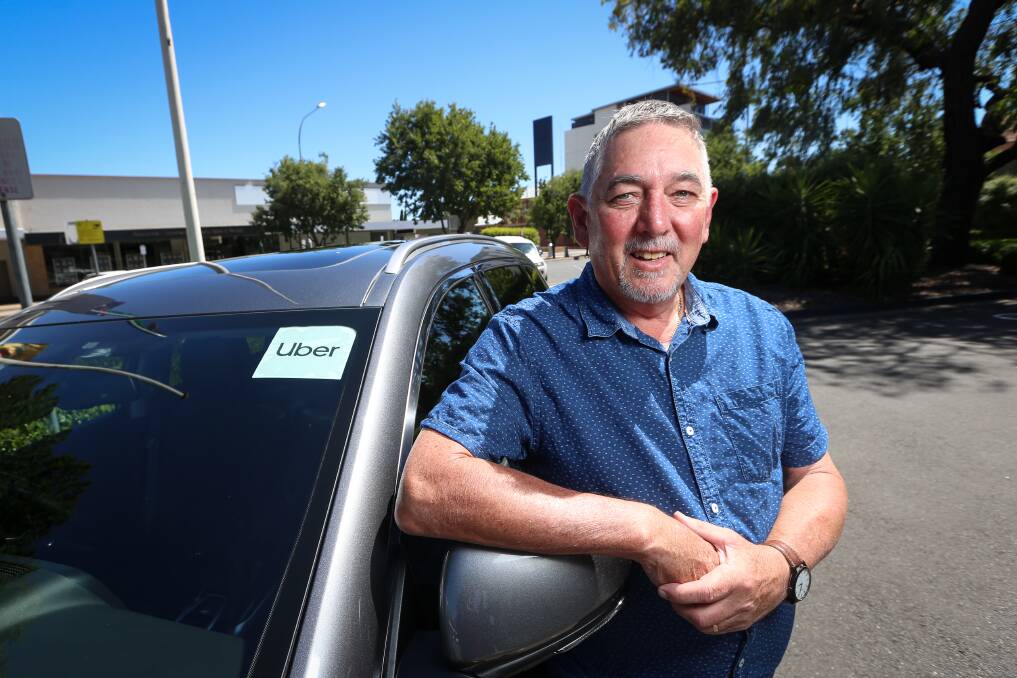 ALONG FOR THE RIDE: John Kirby has been named Albury's leading Uber driver and would like to see more get involved. Picture: JAMES WILTSHIRE