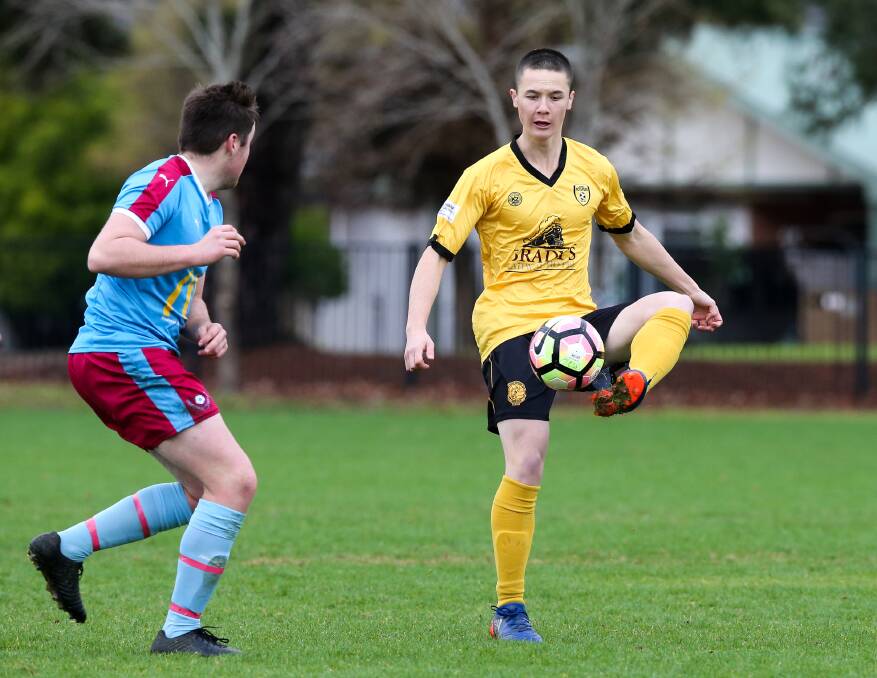 IN THE MIX: Albury Hotspurs' star Jerome Dunphy sits inside the top-10 of the AWFA senior men's Star Player award after round 15. Picture: KYLIE ESLER