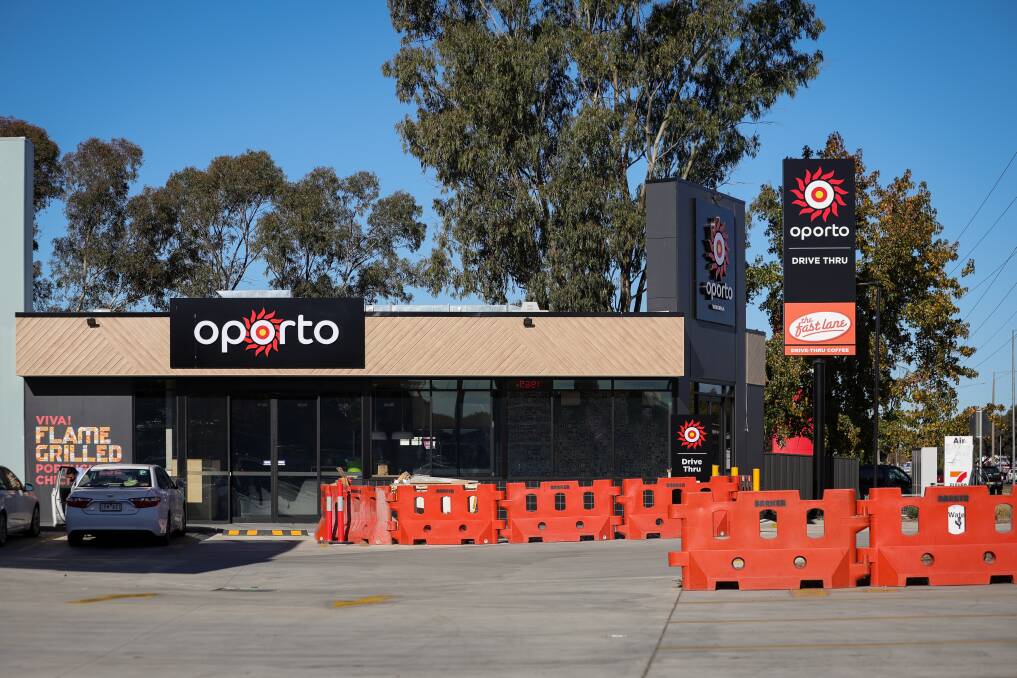 The Border's first Oporto restaurant in Wodonga's Melbourne Road service centre is set to open in the coming weeks. Picture by James Wiltshire
