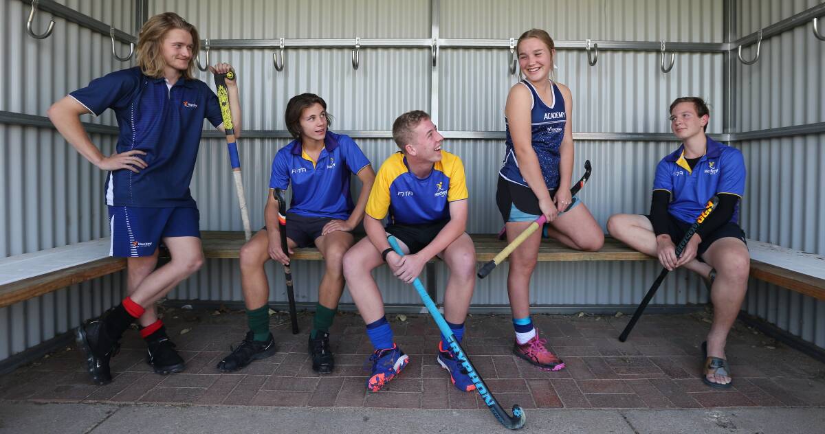 STATE DUTIES: Oscar Smart, 18, Brayden Mulrooney, 14, Campbell Cull, 13, Ellie Jarratt, 13, and Shaun Flanagan, 15, are off to nationals championship events in April. Picture: KYLIE ESLER