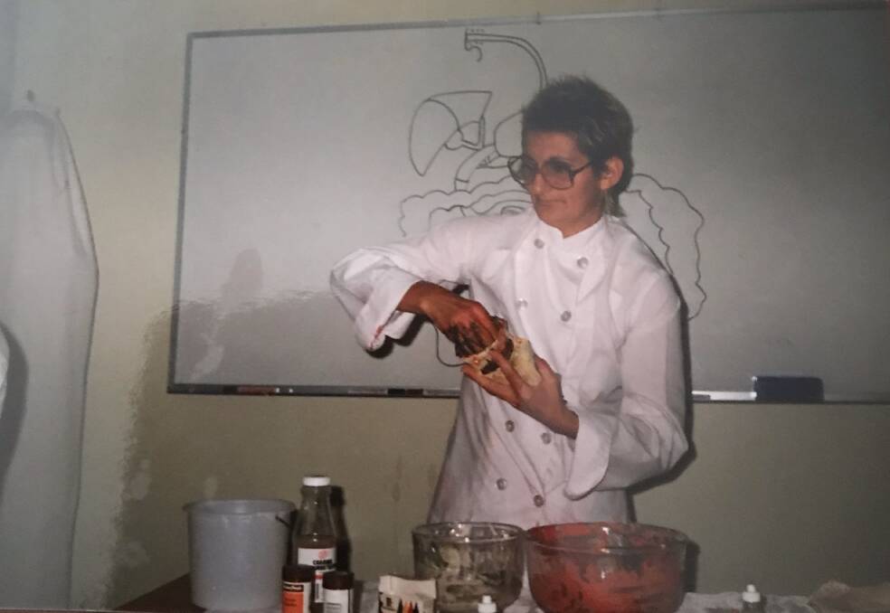 FLASHBACK: Dr Eileen Petrie teaching a class at Wodonga hospital in the 1980s. The mental health clinician recently celebrated 50 years in the profession and continues to share her knowledge with the next generation.