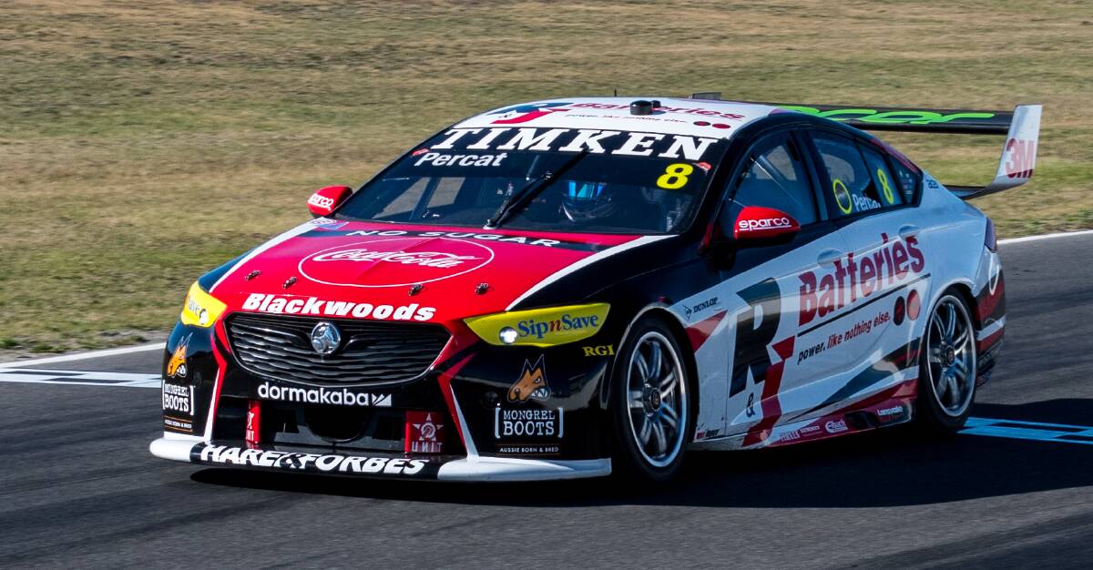 HOME SWEET HOME: Brad Jones Racing's Nick Percat will get the chance to race on his team's home track with the Supercars Championship to resume at Winton Motor Raceway in October. Picture: TIM FARRAH