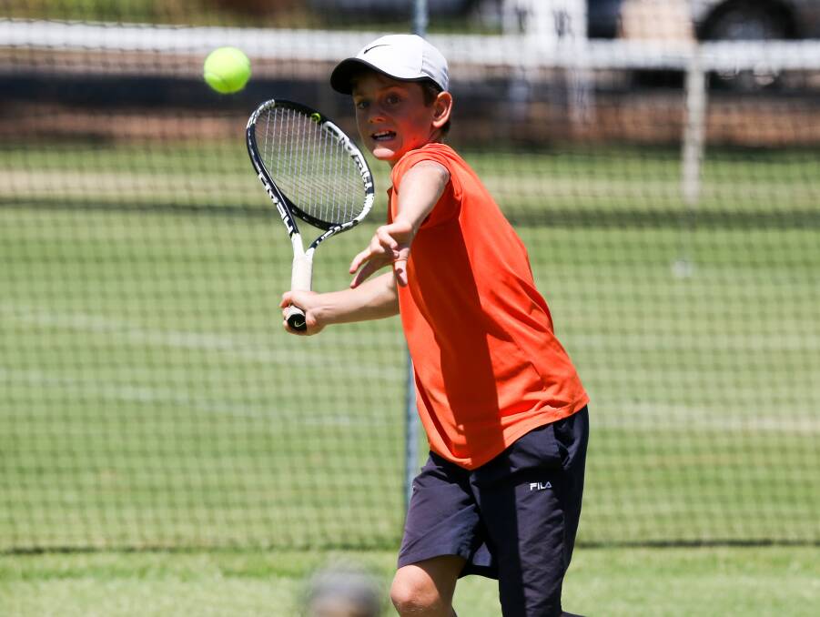 BRAVE EFFORT: Albury youngster Rory Parnell. Pictures: SIMON BAYLISS