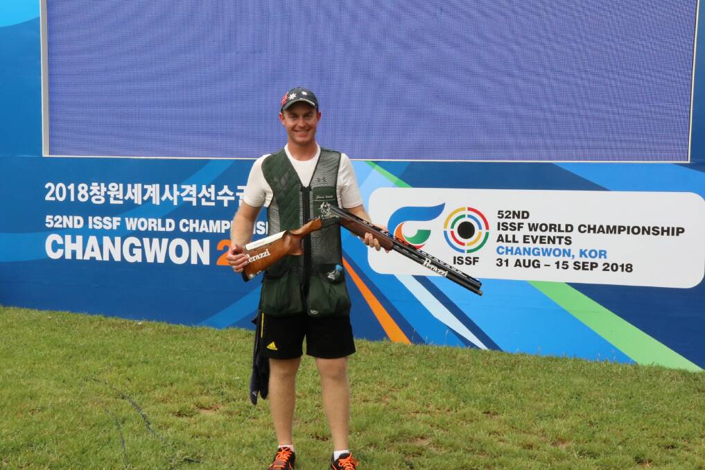 ALL FIRED UP: Border shooter James Willett became the first Australian since Michael Diamond in 2007 to finish in the top-four of the men's trap at the World Championship.