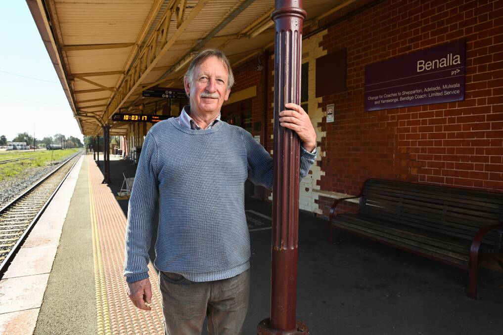 PLEASED: Benalla mayor Danny Claridge is thrilled the ARTC tabled a track realignment option for Benalla station this week, which has council support. Picture: MARK JESSER