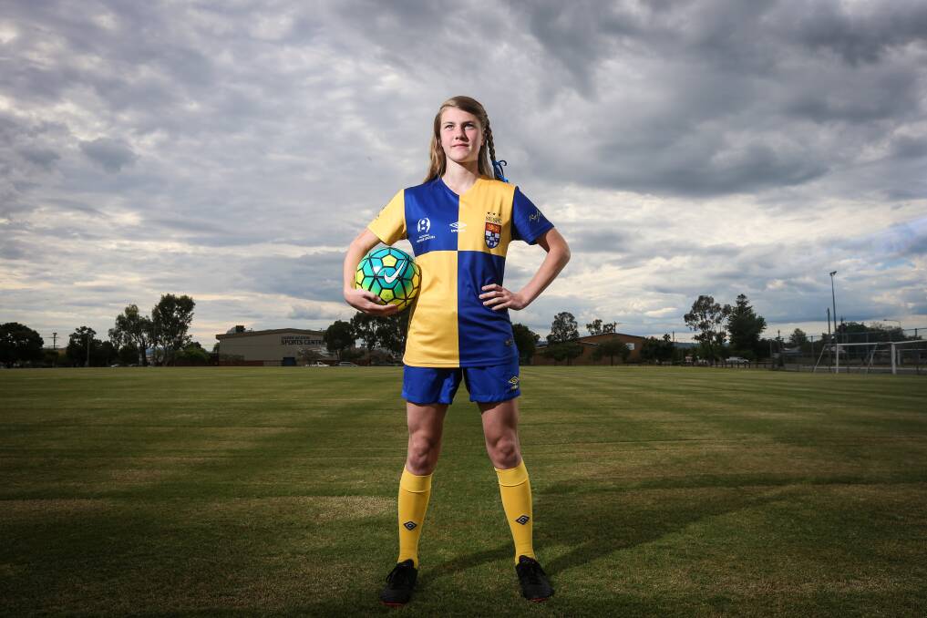 DEDICATION: Albury's Ashleigh Carty travelled twice a week for training and games for Sydney University's under-14s side. Picture: JAMES WILTSHIRE