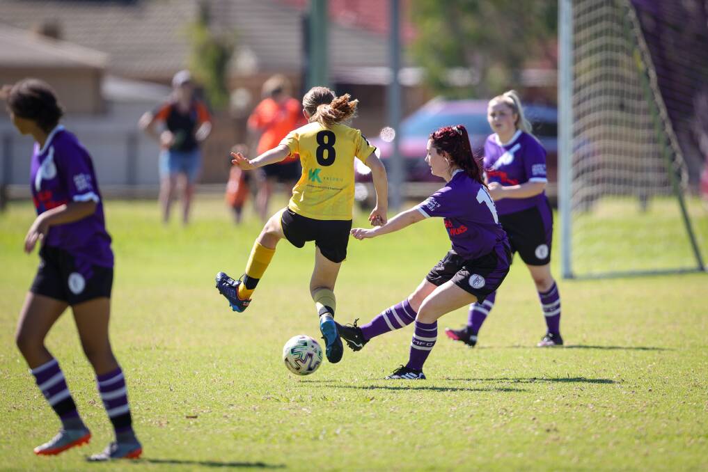 TALENT IN SPADES: Albury Hotspurs' Rylee Steele may only be 13 years of age, but has already made a huge impact at senior level. Picture: JAMES WILTSHIRE