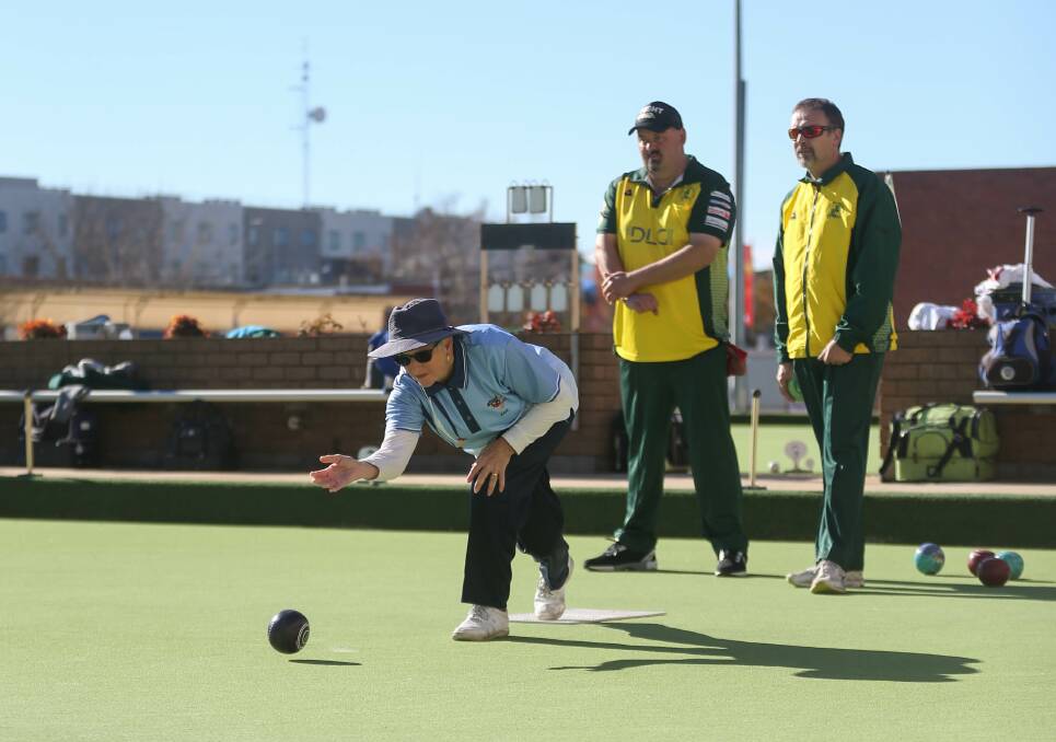 OPEN TO ALL: Commercial's Kaye Habermann in action during this year's BPL Cup at the Commercial Club. Women will be allowed to play alongside men in official Albury and District competitions for the first time this season.