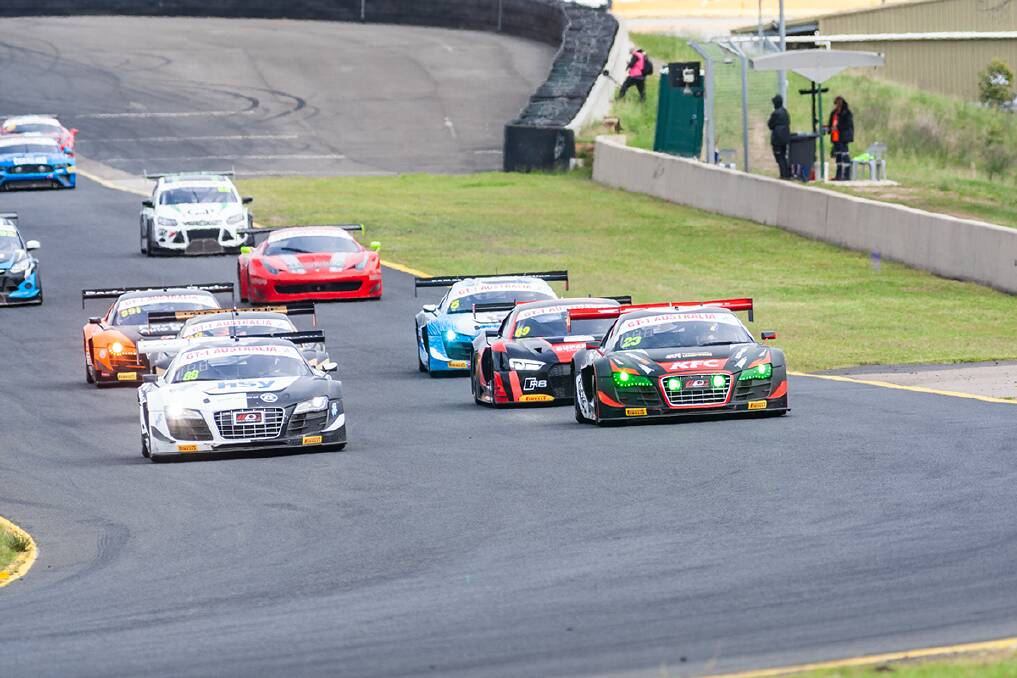 ALL OR NOTHING: The GT-1 Australia title will be decided during this weekend's AMRS season finale at Winton Motor Raceway, with Jake Camilleri and Matt Stoupas battling for glory. Picture: MATTHEW PAUL PHOTOGRAPHY