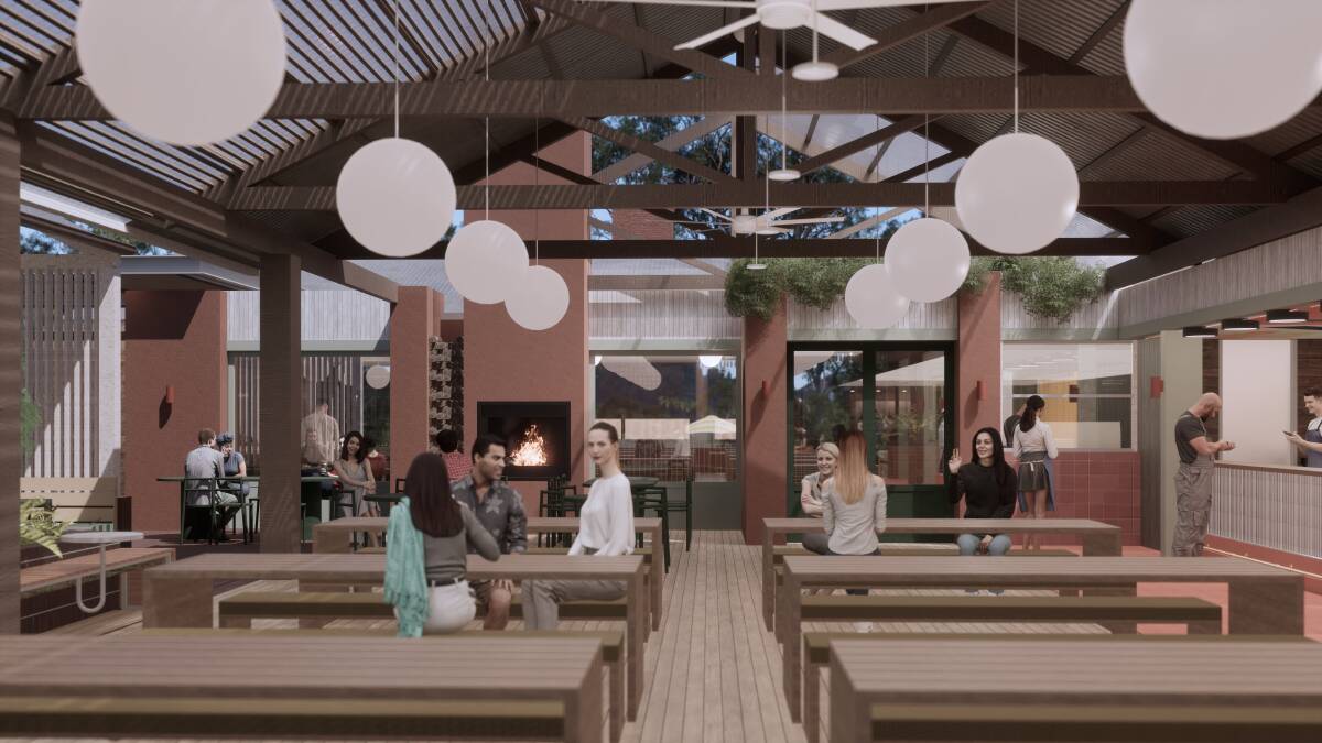 A new-look deck area at Kinross Woolshed is in the pipeline as part of the makeover. Picture by Techne Architecture and Interior Design