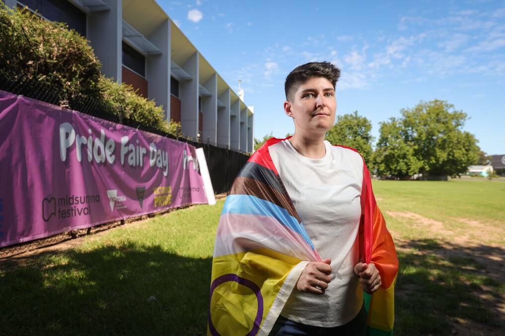 LINE Wangaratta executive officer Allison Winters said hosting the Pride Fair was important to showcase the LGBTQIA+ community after a host of cancelled events in 2023. Picture by James Wiltshire