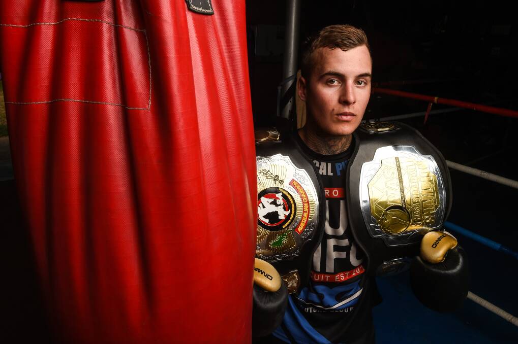 FOCUSED: Albury's Michael Damore is looking to capture three titles in different weight divisions. Picture: MARK JESSER
