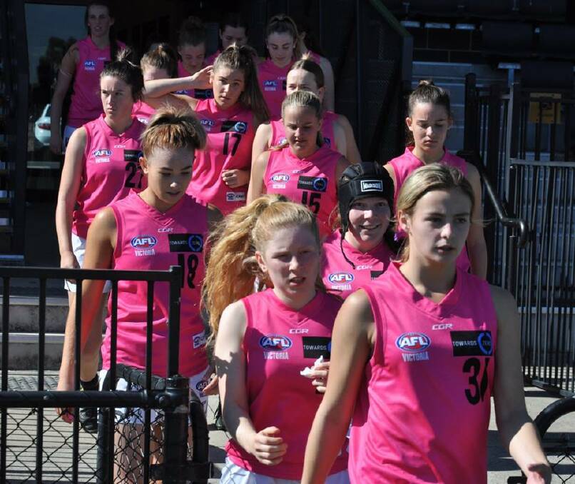 HEADS UP: The Murray Bushrangers girls are hoping to return to the winner's circle against Eastern Ranges after three tight losses. Picture: STEPHEN HICKS