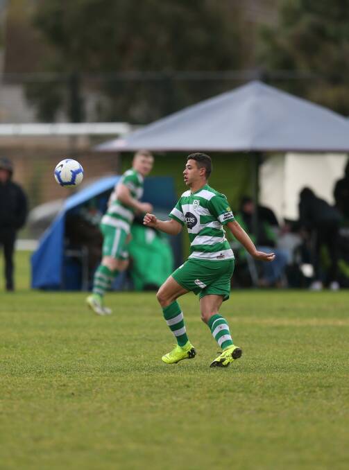 UPBEAT: Albury United midfielder Gauthier Robin is thrilled to be in the Albury-Wodonga Football Association FA Cup final with the Greens.
