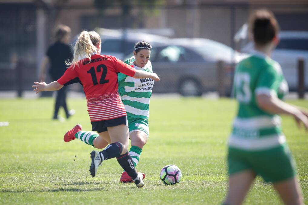 CLASS ACT: Star Albury United striker Alicia Torcaso missed the last meeting against Albury City, but will play a key role on Sunday. Picture: JAMES WILTSHIRE