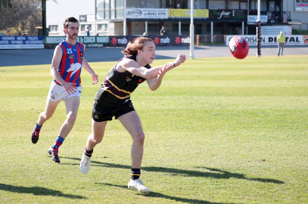 QUICK: Macca Hallows and his Murray Bushrangers teammates won't play today as the NAB League has been halted by Victoria's lockdown. Picture: WANGARATTA CHRONICLE
