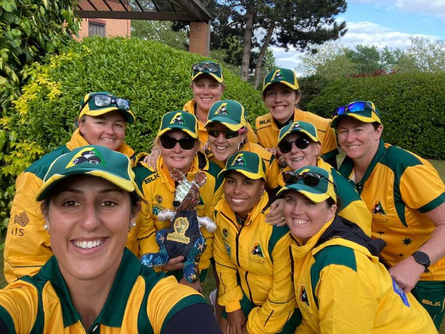 GREAT EXPERIENCE: Wodonga's Kylie Whitehead lapped up her time in the Australian squad as part of a tour of the United Kingdom. Picture: BOWLS AUSTRALIA