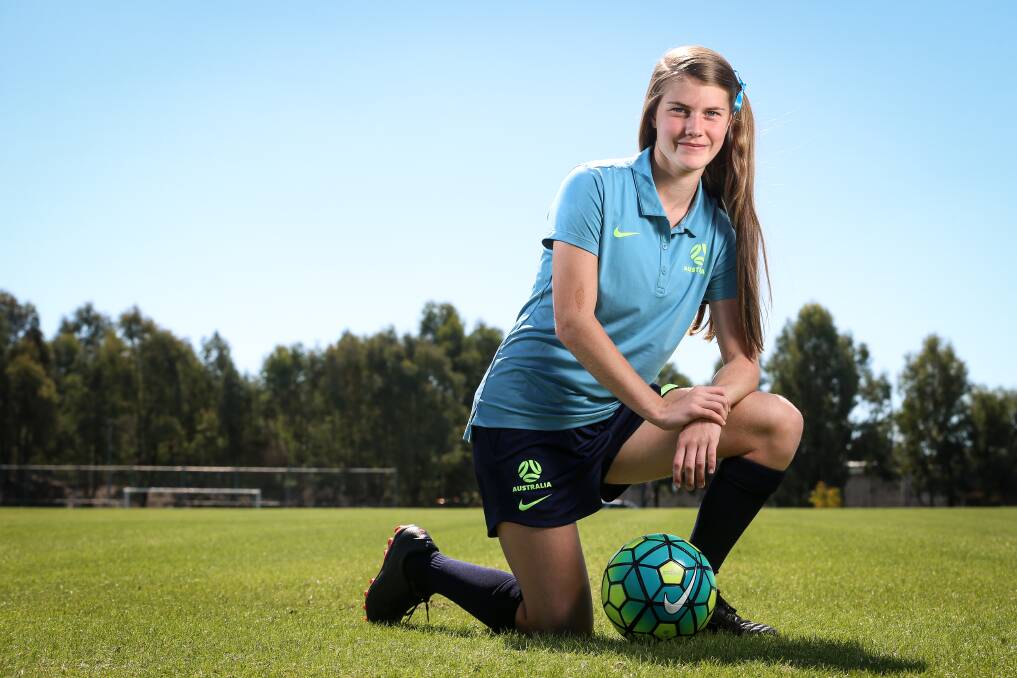 BRIGHT FUTURE: Albury's Ashleigh Carty will be monitored by national selectors after she impressed at a recent Junior Matildas training camp. Picture: JAMES WILTSHIRE