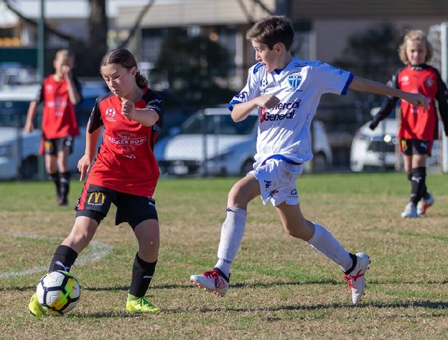 TOP GUN: Murray United junior Annabelle Yates has been selected in the School Sport Victoria under-12 girls team for the Australian championships. Picture: MURRAY UNITED FC