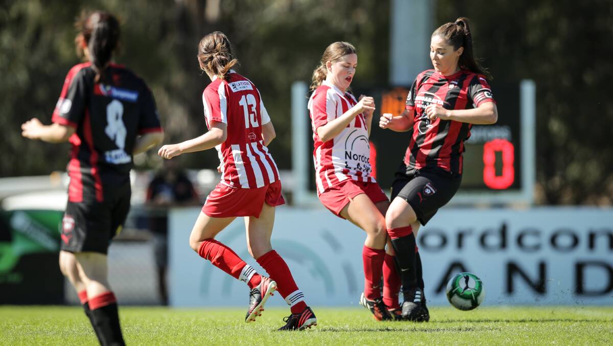BIG LOSS: Wodonga Diamonds captain Meredith Quick will miss the remainder of the season with an ACL injury. Picture: JAMES WILTSHIRE