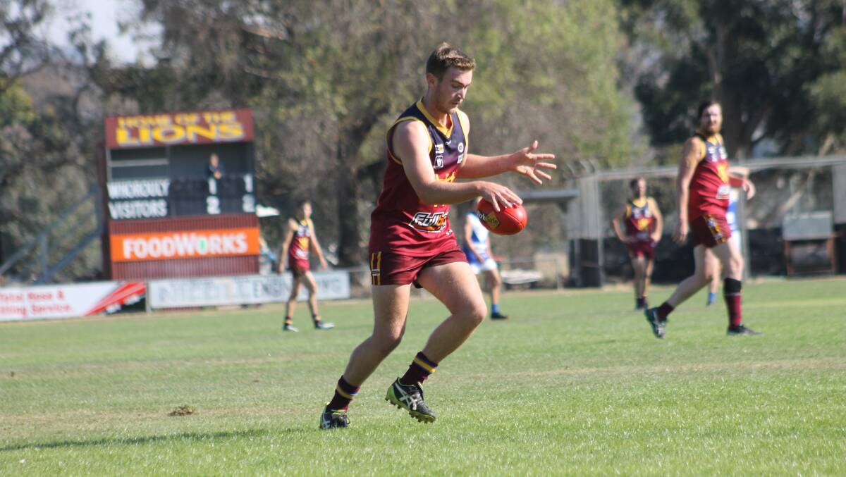 KEY PLAYER: Sam Ferguson missed Whorouly's loss to Milawa last round but is a chance to return against Benalla All Blacks on Saturday. Picture: WANGARATTA CHRONICLE