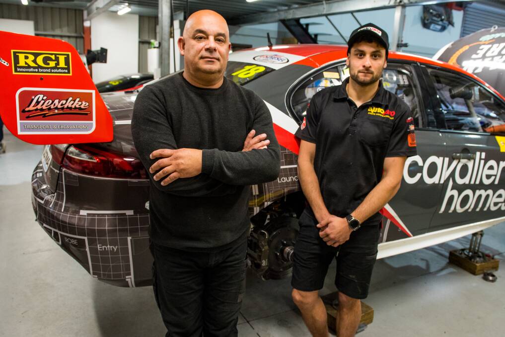 RACE READY: Albury's Amin and Matt Chahda are thrilled to have two cars racing at Bathurst across the weekend. Picture: TIM FARRAH