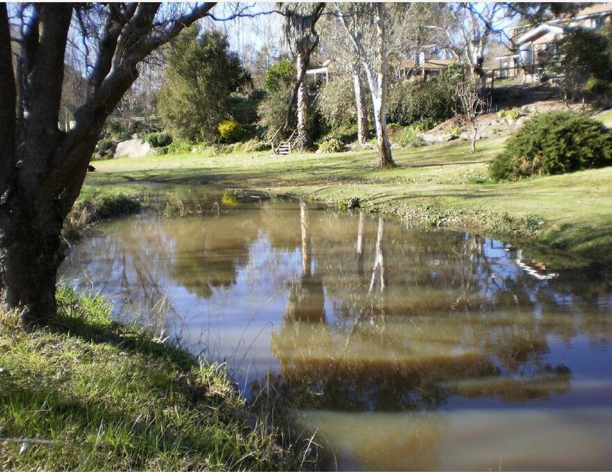 Huon Creek before land began to be developed to create the Huon Park estate. Picture supplied