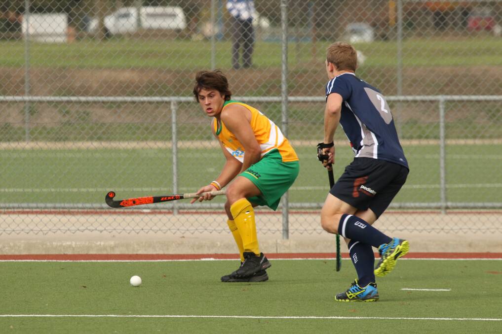 GREAT EXPERIENCE: Albury's Noah Erdeljac was over the moon to be selected in the Hockey ACT All Stars game despite not playing any Capital League matches with the Albury-Wodonga Spitfires this year. 