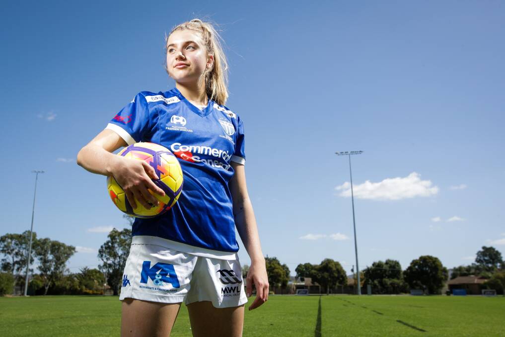 OUTSTANDING: Albury's Chelsea Blissett represented the Young Matildas last year and has been recognised for her efforts. Picture: JAMES WILTSHIRE