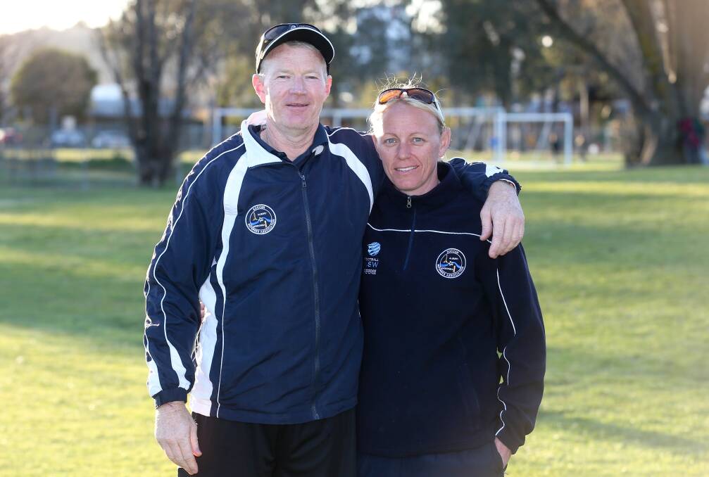 Albury-Wodonga Soccer Referees Association president Andrew Nicholls and Mellanie Johnson are among the Border's leading match officials.
