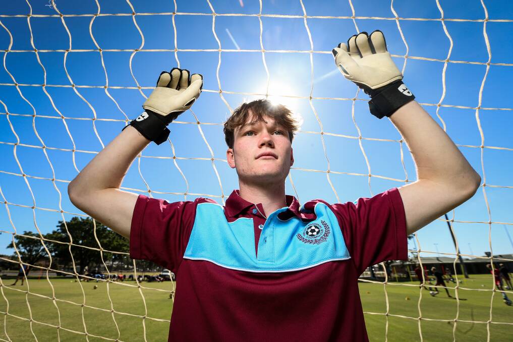 SAVE THE DAY: Talented goalkeeper Tal Wilson is rapt to be at Twin City Wanderers for the 2021 AWFA season where he is set to get regular senior opportunities between the posts. Picture: JAMES WILTSHIRE