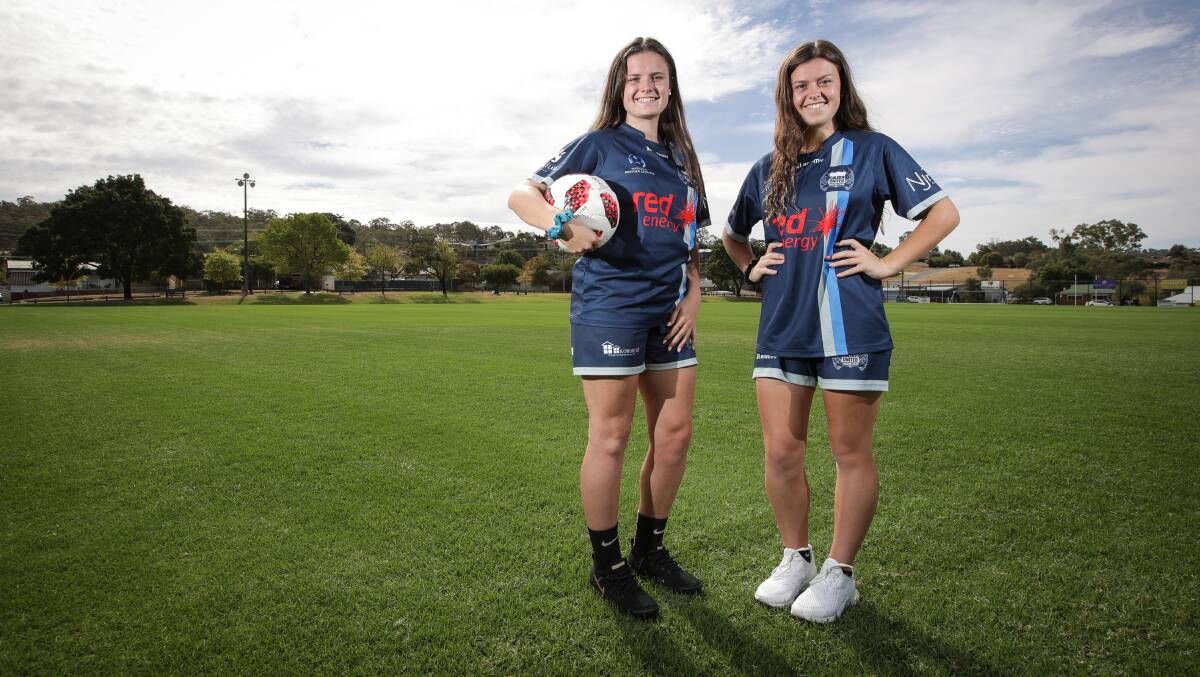 STRONG SEASON: Albury sisters Mackensy and Montanna Mathews captured the Victorian WNPL under-19s league title with Calder United on the weekend. Picture: JAMES WILTSHIRE