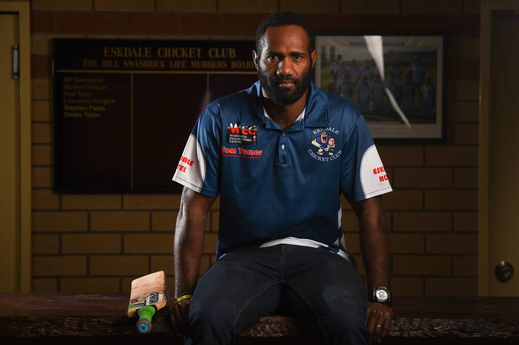 NEW EXPERIENCE: Vanuatu cricket captain Andrew Mansale is ready to make a huge impact for Eskdale with bat and ball when the Cricket Albury Wodonga District season starts on Saturday. Picture: MARK JESSER