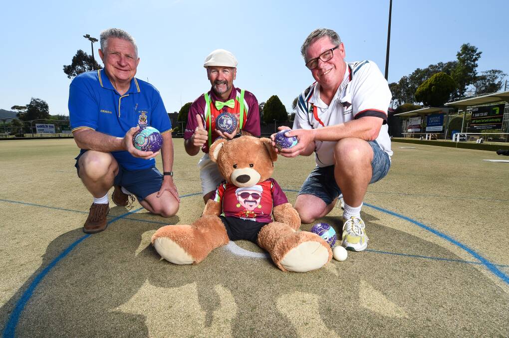 BOWLS BELIEVERS: Graham Docksey, Boyd Dumbrell and Darryl Coventry during the Bowls Gr8 for Brains Open Day as part of National Veteran's Health Week at Lavington Bowling Club. 