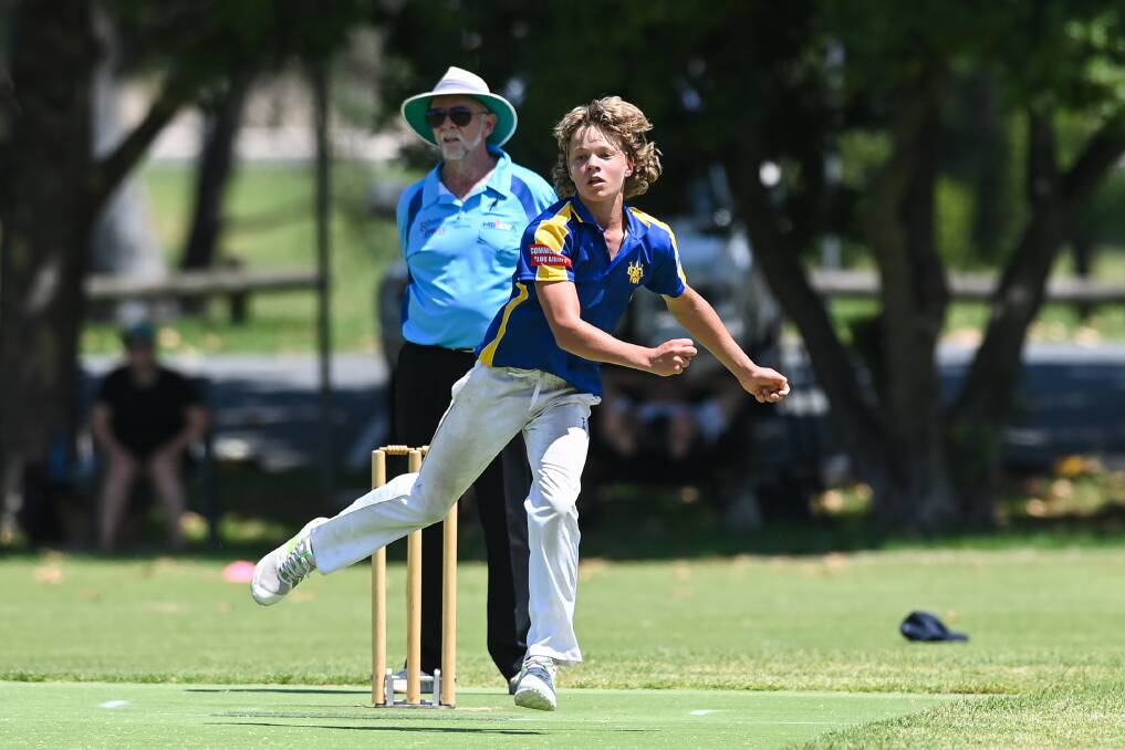ALL-ROUND EFFORT: James Benton fired with bat and ball as Wangaratta Blue bounced back from a first round loss to defeat CAW Country at Noreuil Park. Picture: MARK JESSER
