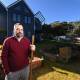 NOT IMPRESSED: Beechworth's John Weretka is concerned a proposed two-storey townhouse development next to his Sydney Road property will not fit in with the rest of the neighbourhood's homes. Picture: MARK JESSER