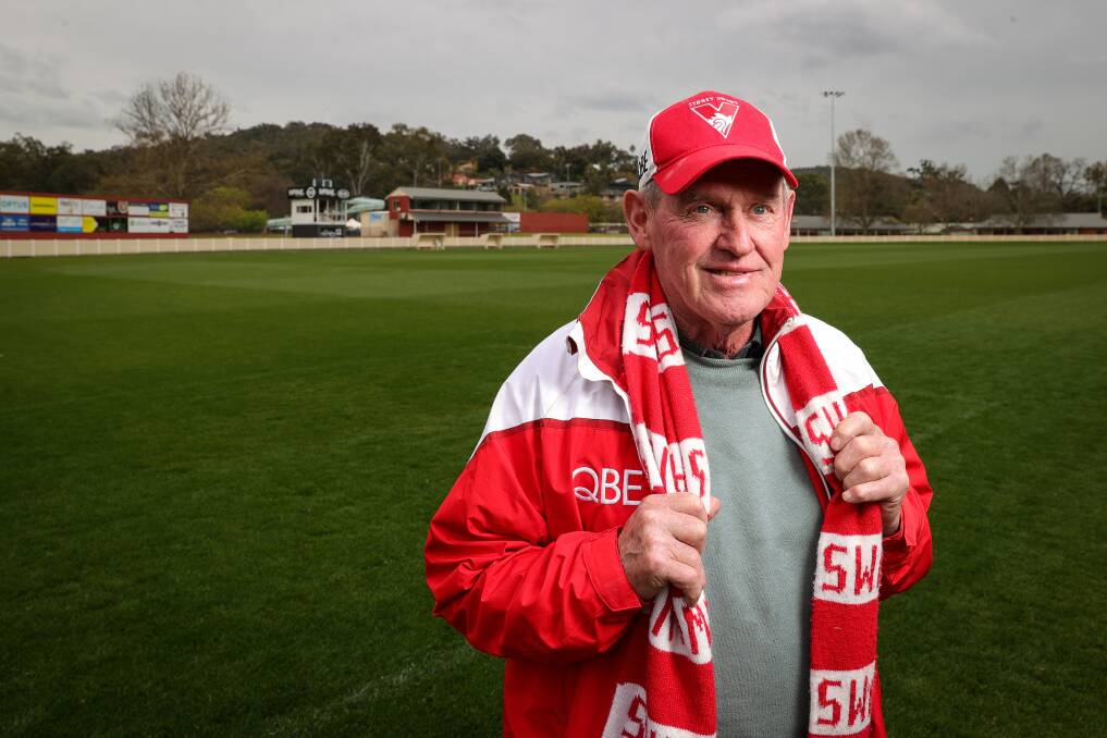Fred Longmire is hoping his son can win another AFL flag. Picture by James Wiltshire