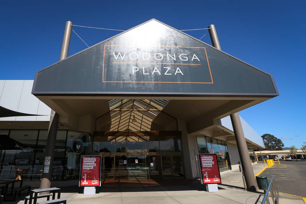 BACK IN BUSINESS: Wodonga Plaza was closed to the public on Saturday due to exposure from a COVID-positive shopper. Picture: JAMES WILTSHIRE