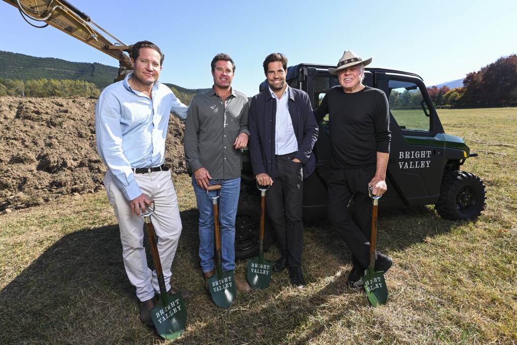 Jonathan, Will, Anthony and David Deague, of the Deague Group, at the sales launch of the Bright Valley development on Thursday, May 2. Picture by Mark Jesser