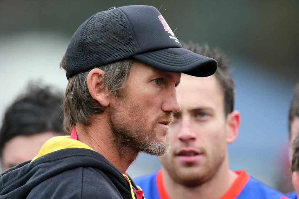 IN THE MIX: Beechworth co-coach Shaun Pritchard will be looking for another win for his side against Chiltern on Saturday. Picture: KYLIE ESLER