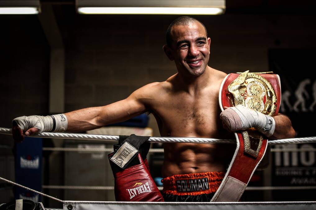 CLASS ACT: Sam Soliman generously donated his time for a Remembrance Day event hosted by Border Boxing Club and Boss Boxing. Picture: JAMES WILTSHIRE
