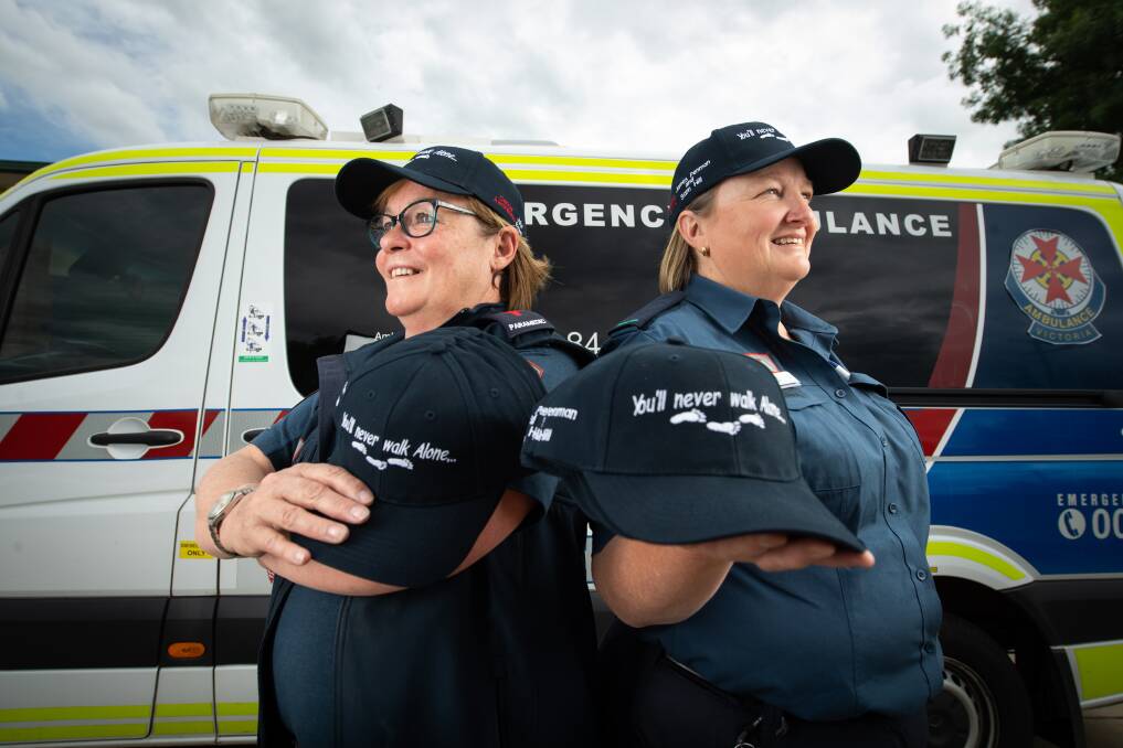 SPREAD THE WORD: Corryong advanced life support paramedic Marita Harrison and Ambulance Victoria Walwa community emergency response team member Meaghan Daly don't want to be "the last resort" anymore. They have offered their support with a new Ambulance Victoria mental health initiative for the Upper Murray. Picture: MARK JESSER